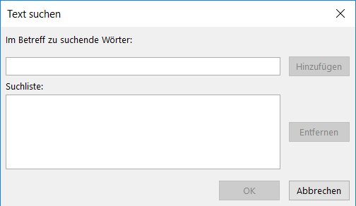 Bestimmte Wörter aufrufen